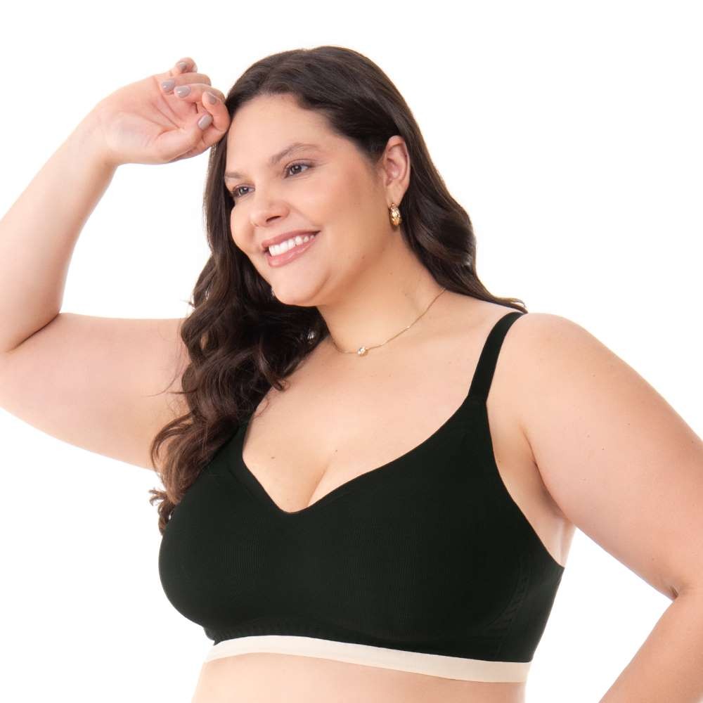 Sutiã Laser Termofusionado com Bojo  Preto em Oferta na Shopee