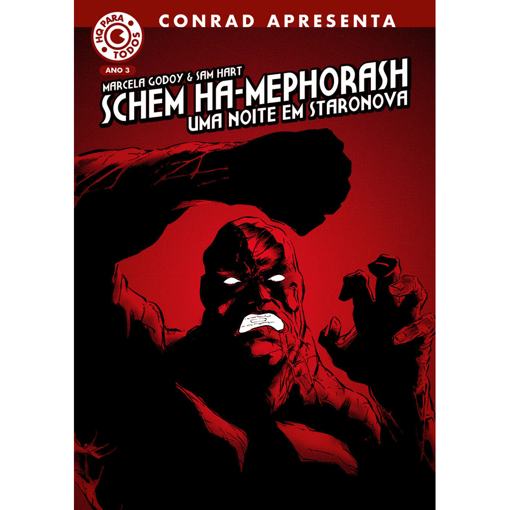 Capa do livro Comic - Schem Ha-Mephorash - por Sam Hart e Marcela Godoy - Editora Conrad -