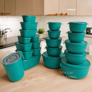 Kit 21 potes herméticos para cozinha com jarra, Potes Multiuso para organizar alimentos em Oferta na Shopee