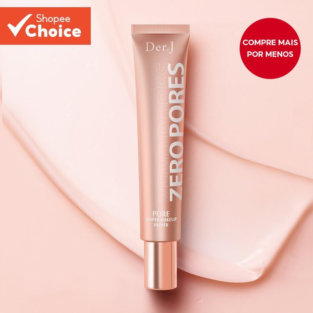 Der.j Zero Pore Soft Focus Primer e Base 30ml Menina BB Cream Hidratante Natural