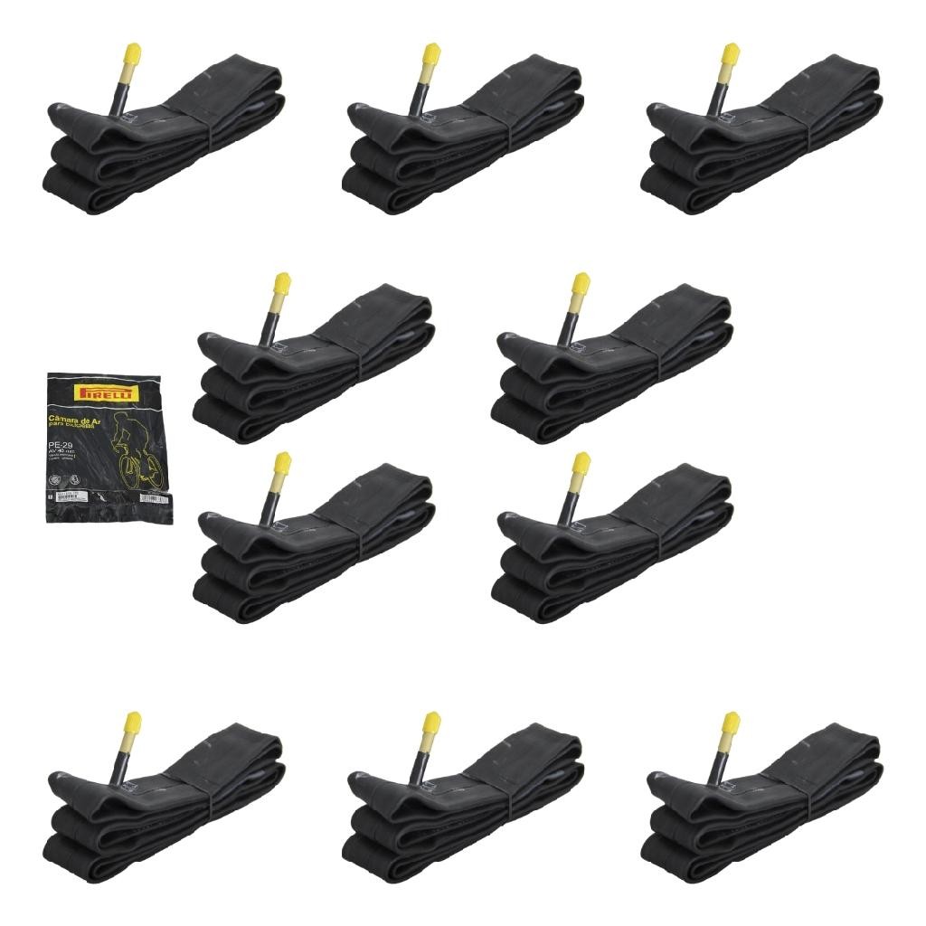 10 Câmaras De Ar 29 X 1.75/2.35 Mtb Pirelli Bico Grosso 48mm Tipo Da Válvula Schrader em Oferta na Shopee