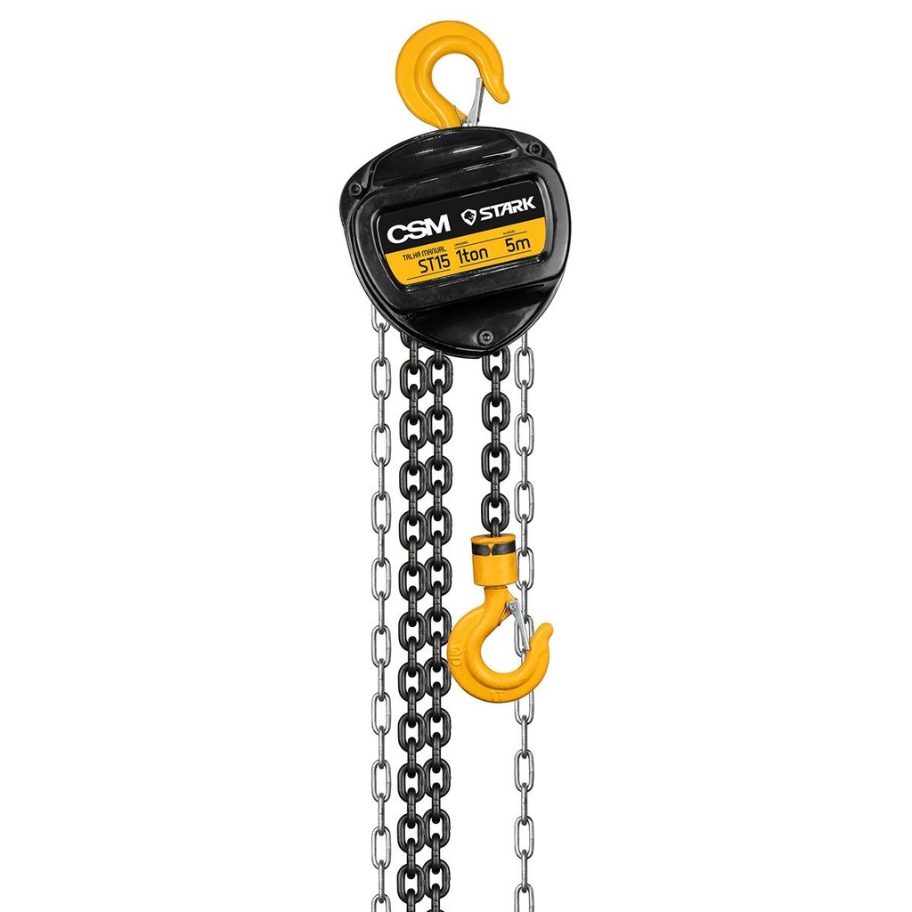 Talha Manual de Corrente 1 Tonelada x 5 metros STARK ST15