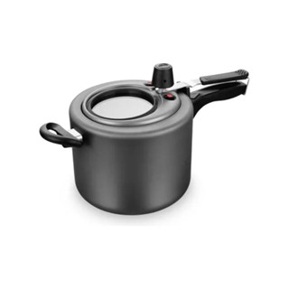 Panela de pressão fechamento interno com visor de vidro maior 4,5l aluminio com antiaderente MTA em Oferta na Shopee