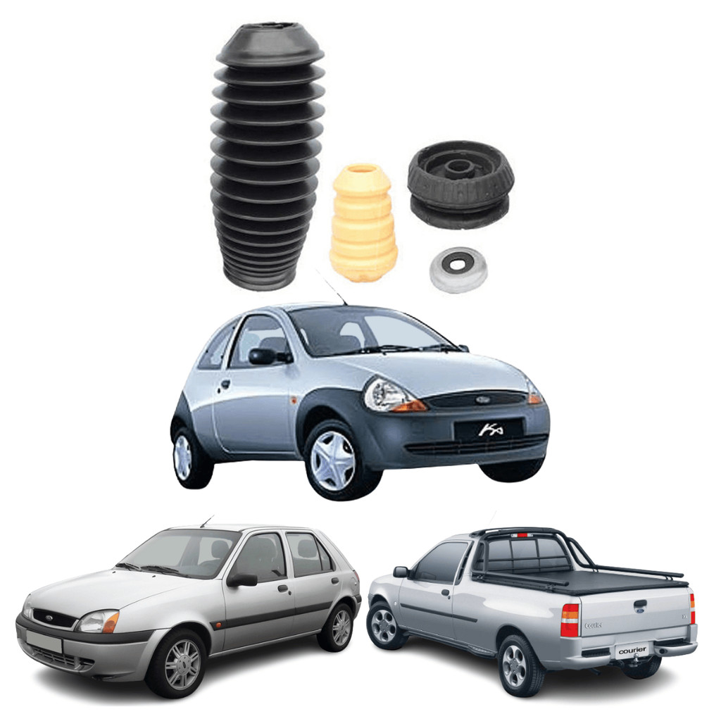 KIT BATENTE AMORTECEDOR DIANTEIRO FORD KA 96 A 2012 FIESTA 1996 A 2002 COURRIER 96 A 2009