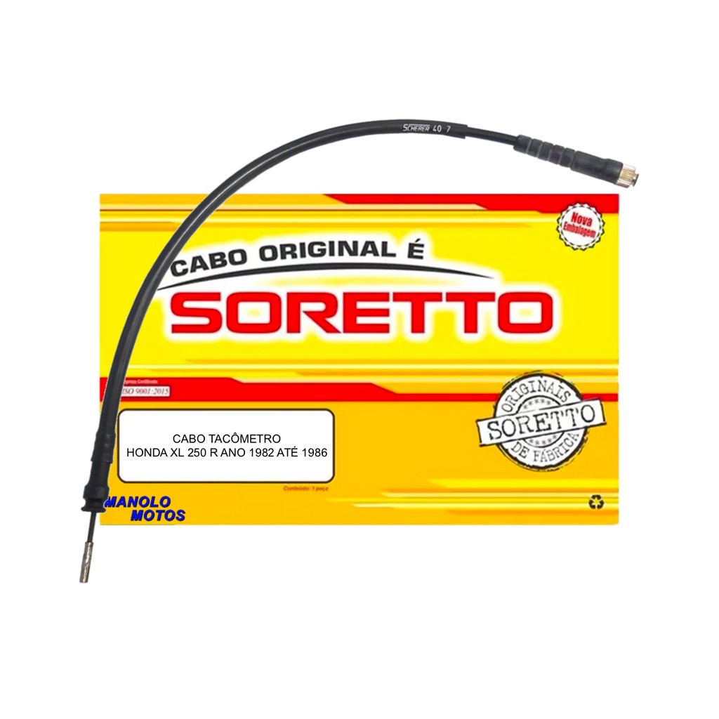 Cabo Soretto tacômetro XL 250R 1982-1986
