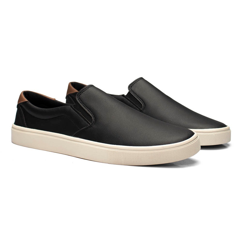 Sapatenis Masculino Slip On Iate Leve Confortavel Versatil Cano Curto