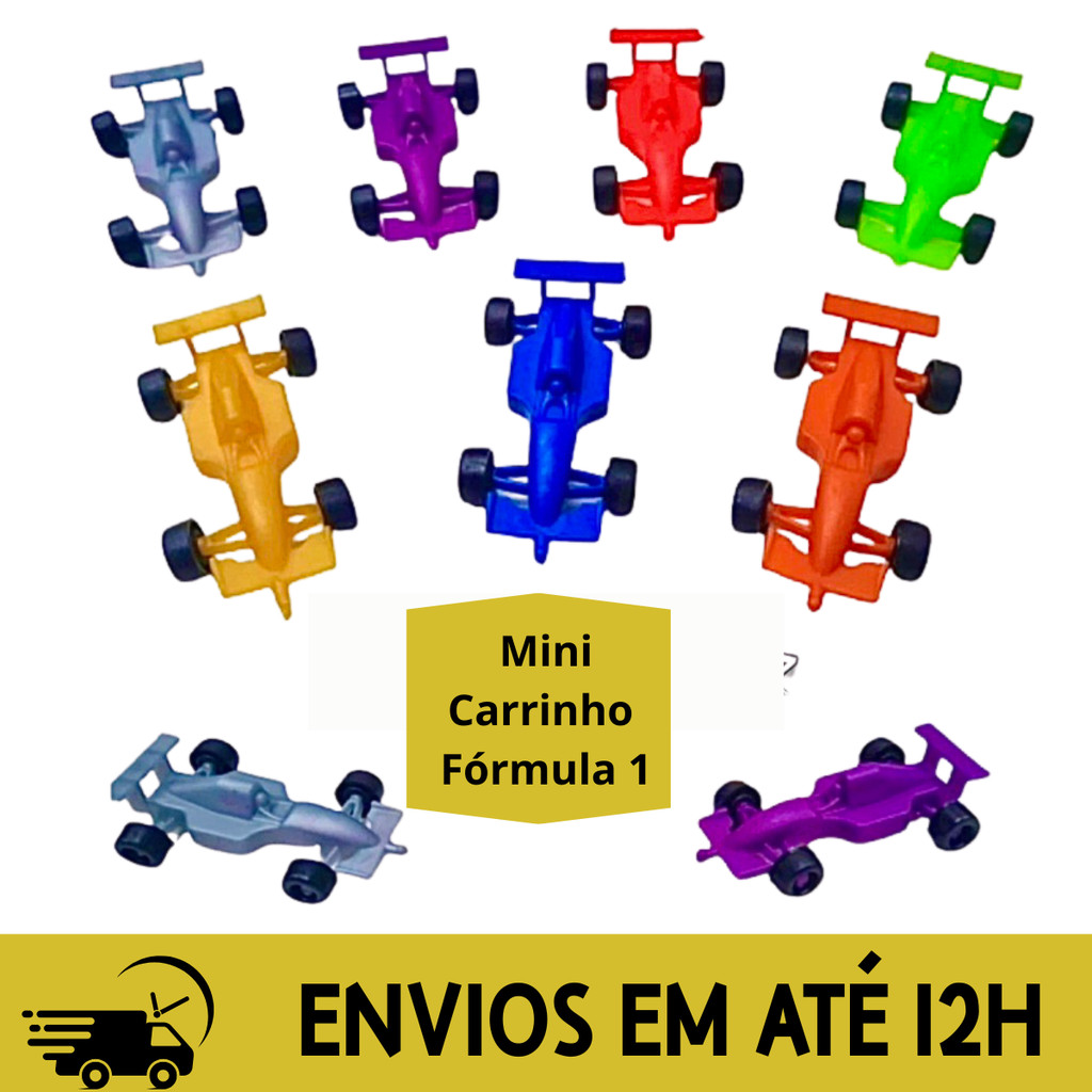 kit 10/20/30/40/50 Mini Carrinhos Fórmula 1 Super Lembrancinha Aniversário festa Sacolinha SurpresaPROMOÇÃO OFERTA