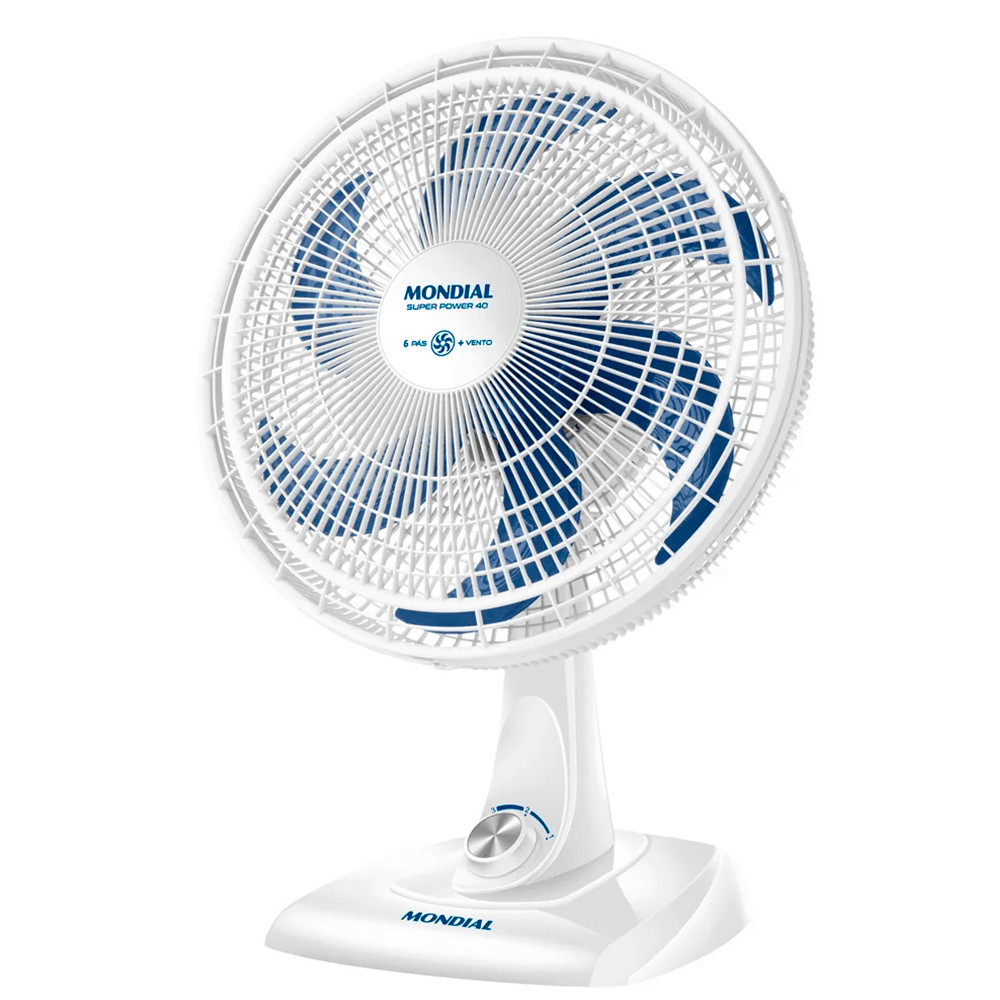 Ventilador de Mesa Mondial 40cm VSP-40 Super Power 6 Pás 3 Velocidades
