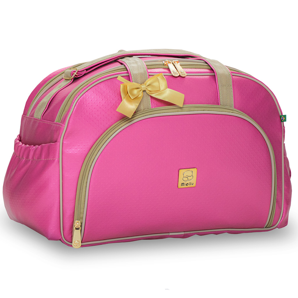 Bolsa Maternidade Grande Enxoval Bebe Pink Barbie Miellu
