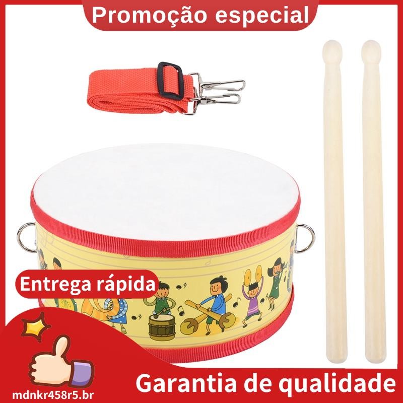 Tambor De Madeira Para Crianças , Instrumento Musical Educacional Precoce De Batida , Brinquedos De Manual . mdnkr458r5b