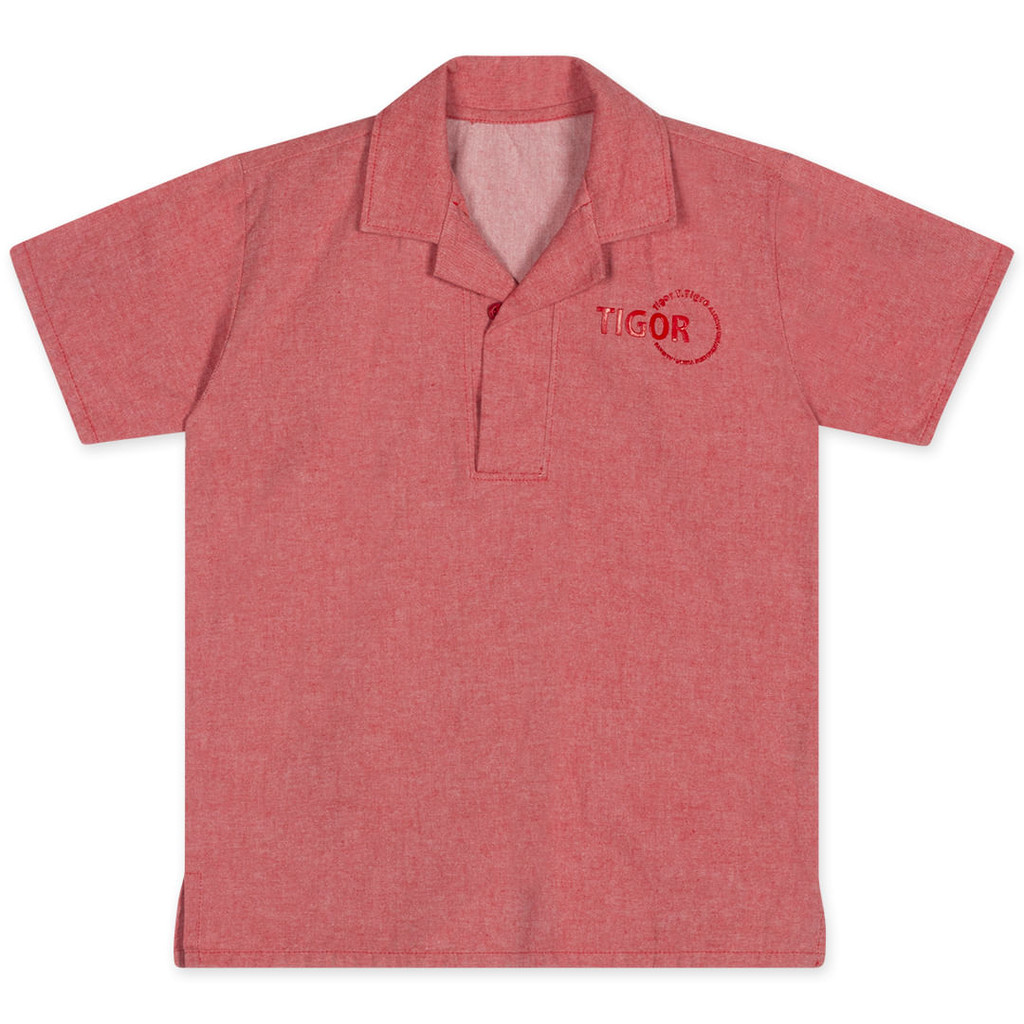 Camisa Polo Manga Curta Infantil Masculina Tigor T. Tigre