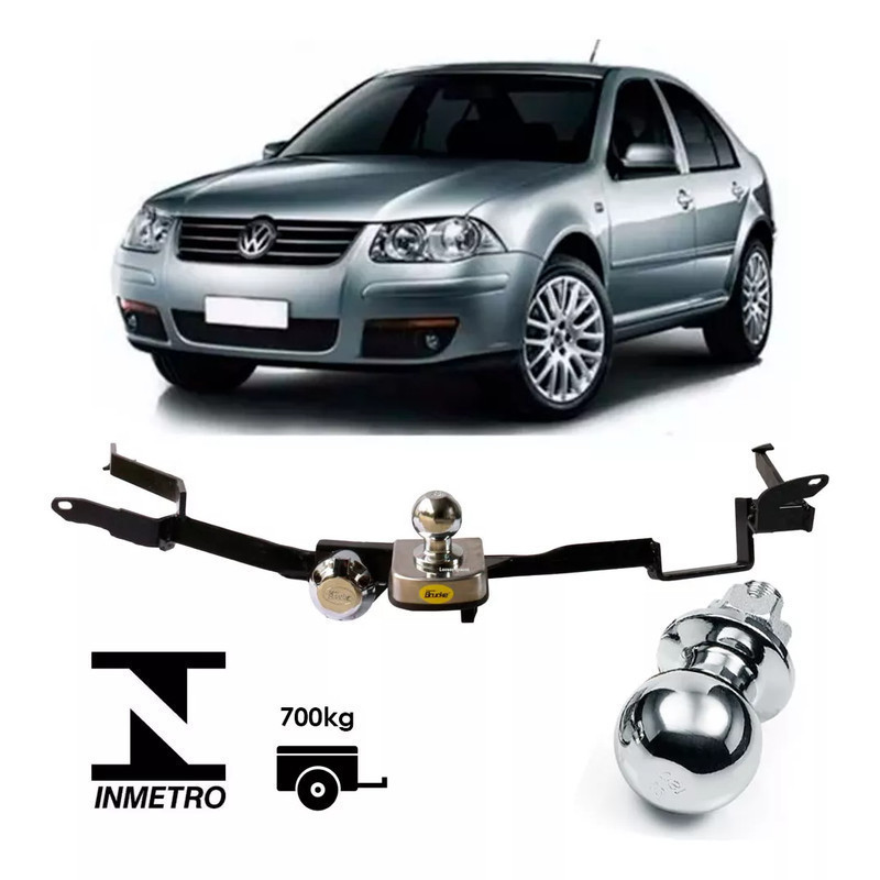 Engate Reboque Rabicho Fixo VW Bora 2002 2003 2004 2005 2006 2007 2008 2009 2010 2011 2012 VW5027 Bom tOP