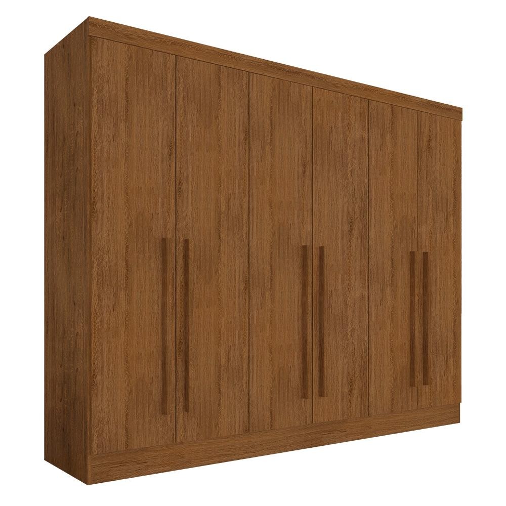 Detalhes do Guarda Roupa Casal 6 Portas 2 Gavetas Ester Freijó - M.a