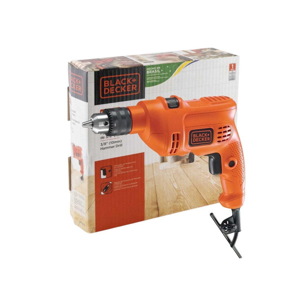 Furadeira De Impacto 3/8 560w Tm500 Black Decker 127V