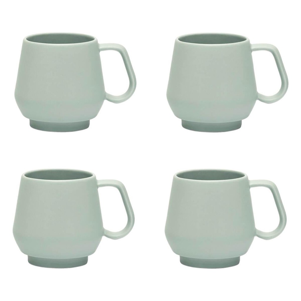 Jogo de 4 Canecas Oxford Chubby 330ml Menta em Oferta na Shopee