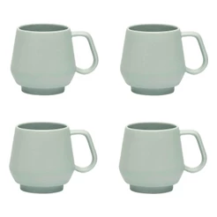 Jogo de 4 Canecas Oxford Chubby 330ml Menta