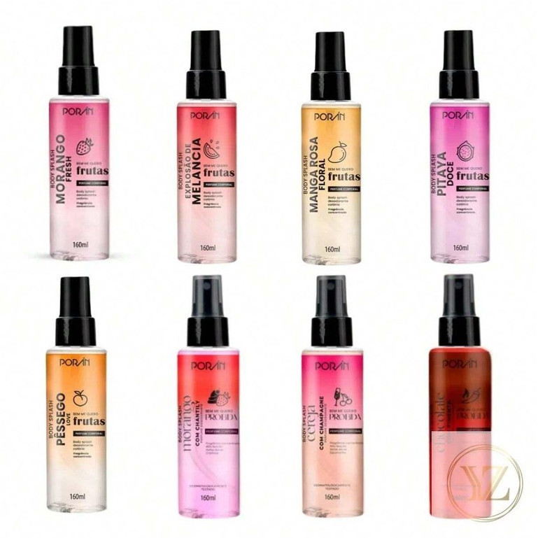 Kit 2 Body Splash Porán 160ml – Aromas Frutados Variados em Oferta na Shopee