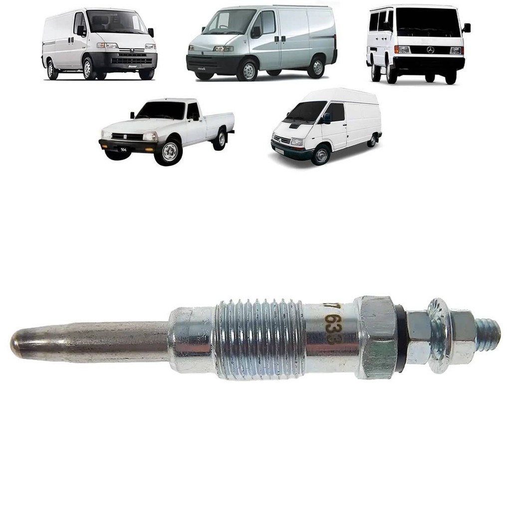 VELA AQUECEDORA DUCATO BOXER JUMPER 2.5 1995 A 2005 MB180 1994 A 1996 PEUGEOT 504 1992 A 1999 TRAFIC 1994 A 2002