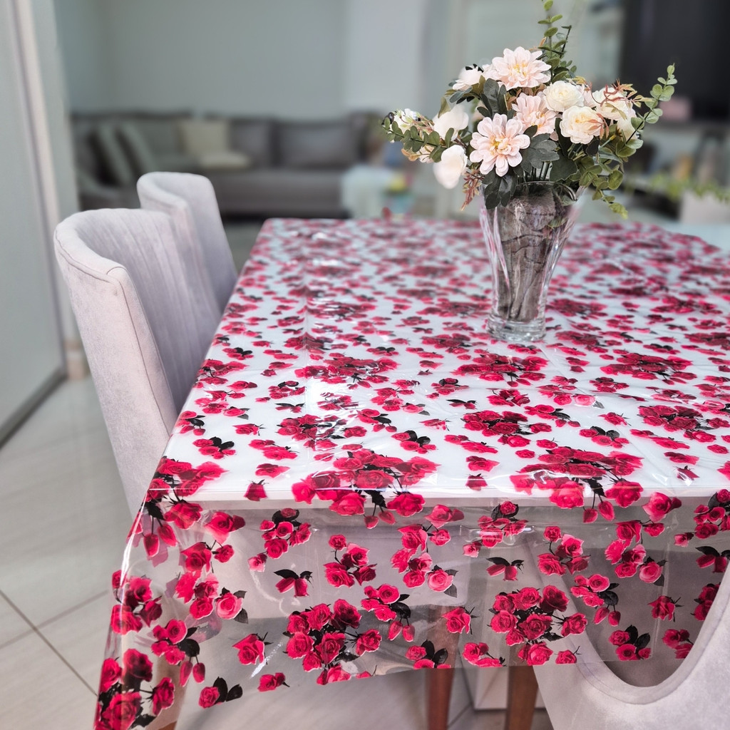 Toalha Mesa Plástico Estampadas Resistente Impermeável Mesa 4 Lugares 1,00x1,40 Premium