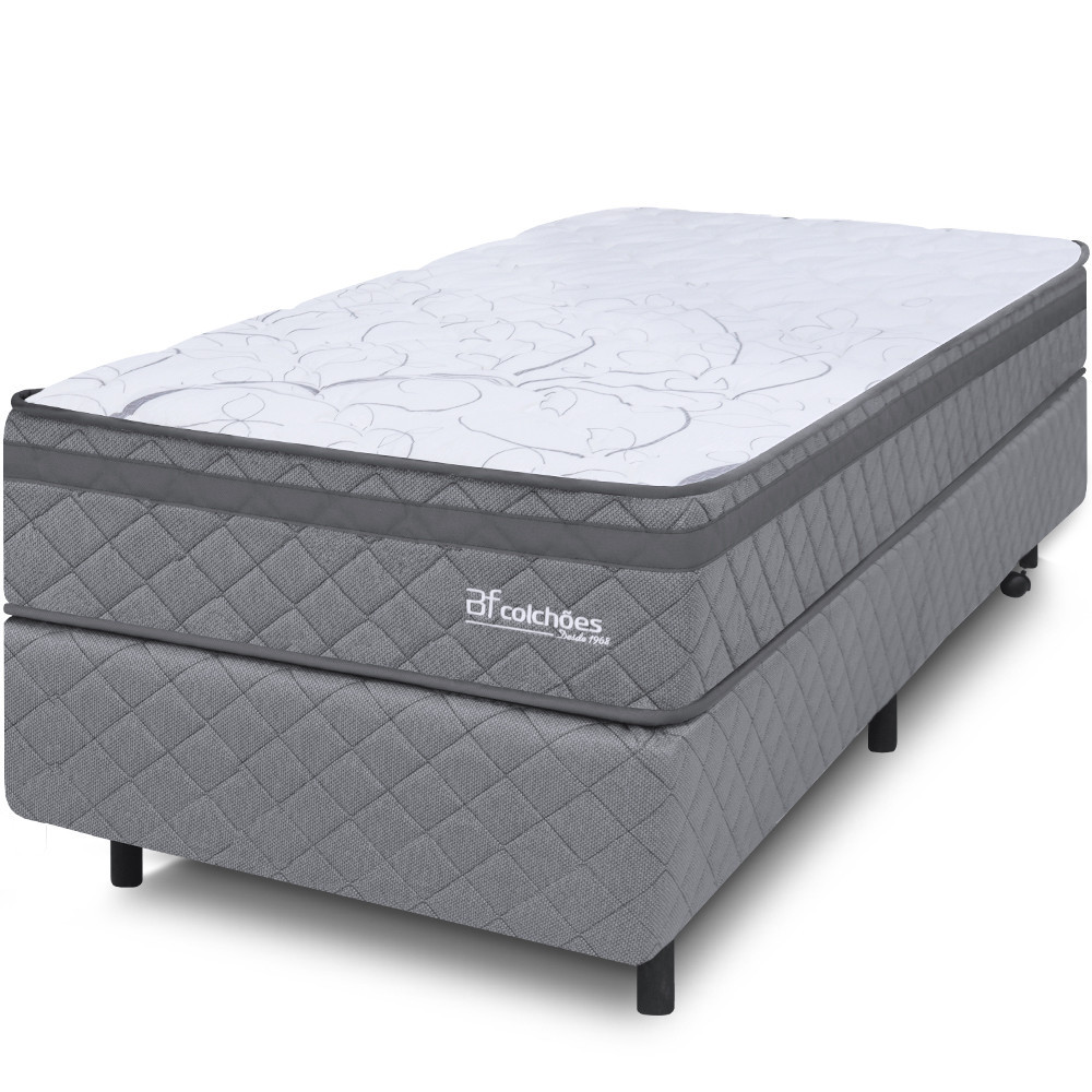 Cama Box Colchão Solteirão Espuma D45 Extra Firme Ortopédico Antialérgico 97x203x58cm - BF Colchões em Oferta na Shopee