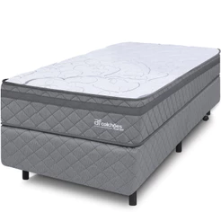 Cama Box Colchão Solteirão Espuma D45 Extra Firme Ortopédico Antialérgico 97x203x58cm - BF Colchões