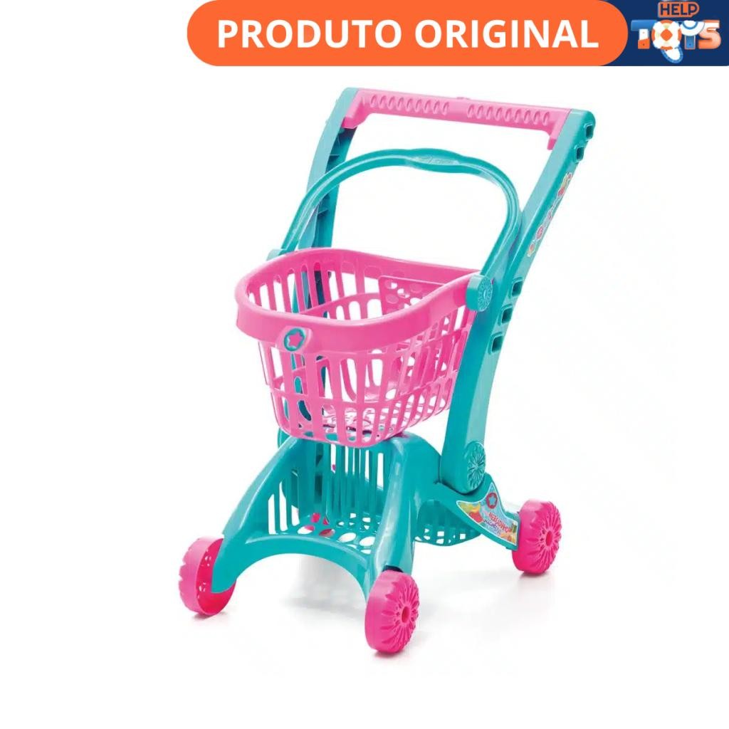 Carrinho de Mercado Imaginativa Super Mercadinho Tateti Brinquedo Infantil