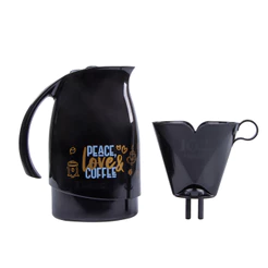 Kit Bule Garrafa Térmica 700ml Filtro 102 Coador Preto Sanremo