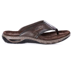 Chinelo Pegada Anilina Marrom Cravo - Masculino
