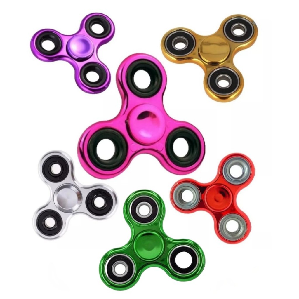 Fidget Hand Spinner Anti estresse Metálico De Qualidade Bom e Divertido