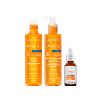 Kit Sabonete Facial + Tônico Facial + Sérum C15 Vitamina C Payot em Oferta na Shopee
