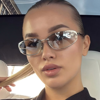 Novos Óculos De Sol Femininos , Da Moda De metal premium em Oferta na Shopee