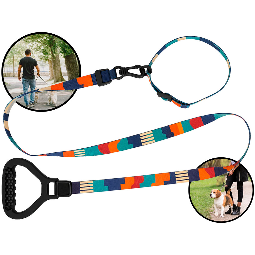Guia Longa Para Cães Cachorros Gatos Adestramento Passeio Coleira Com Pegador Plástico Hutz	 em Oferta na Shopee