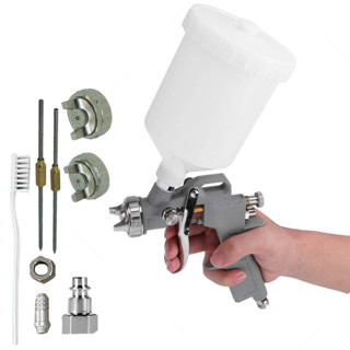 Pistola de Pintura Pneumatica Gravidade copo 600 ml e 3 Bicos de 1,2mm 1,5mm 1,8mm Pulverizadora em Oferta na Shopee