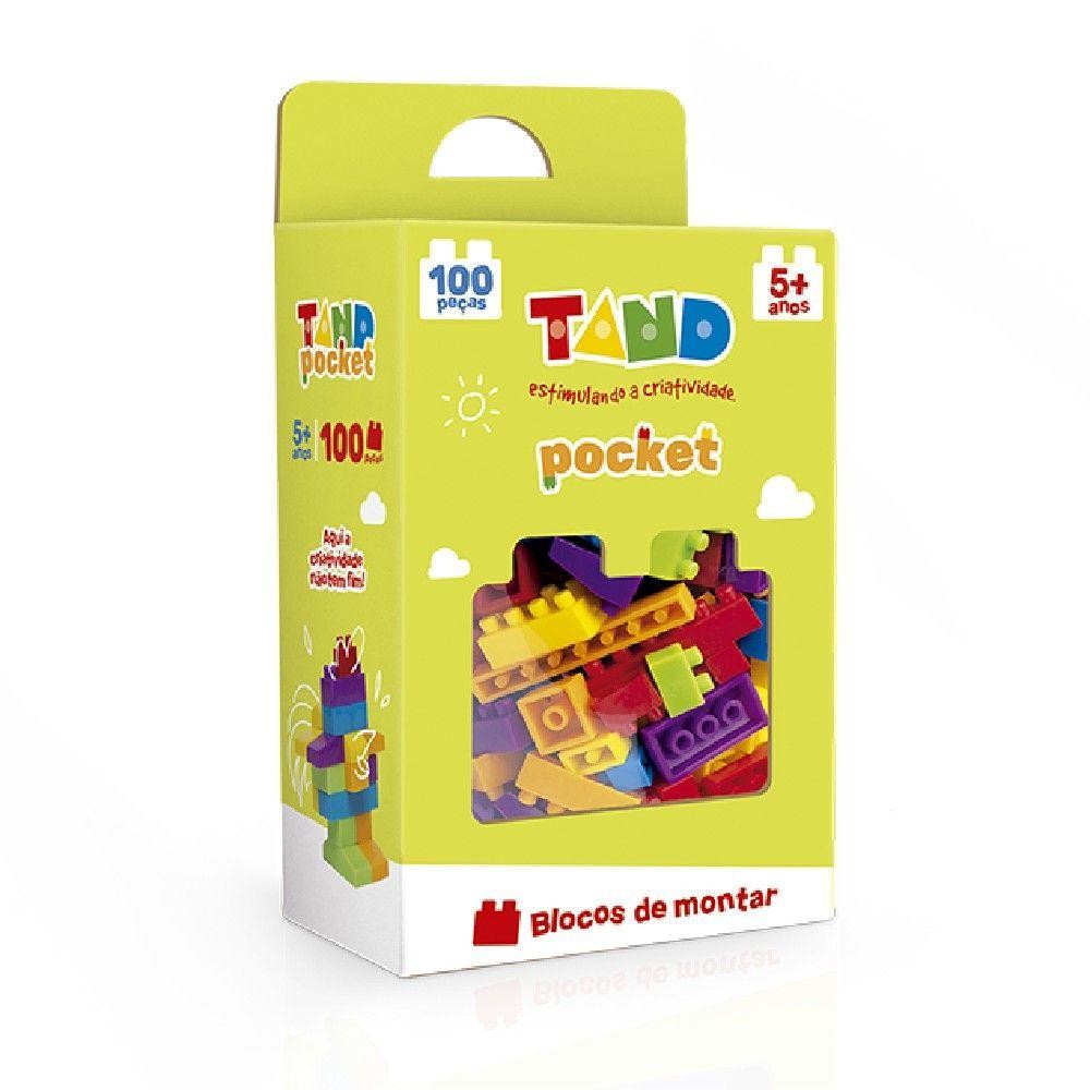 Blocos de Montar Tand Pocket 100 Peças - Toyster em Oferta na Shopee