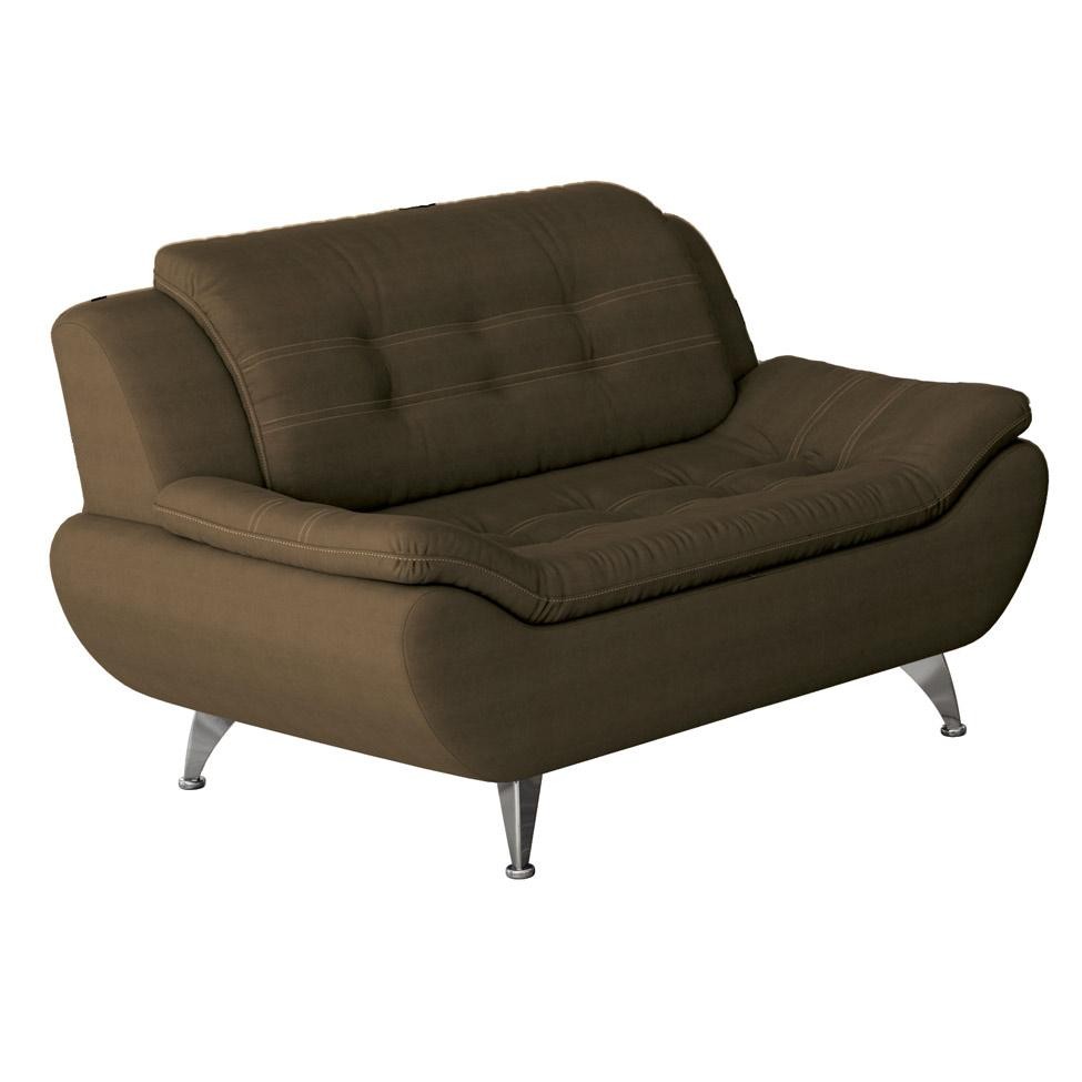 Sofá 2 Lugares New Passion Suede Café em Oferta na Shopee