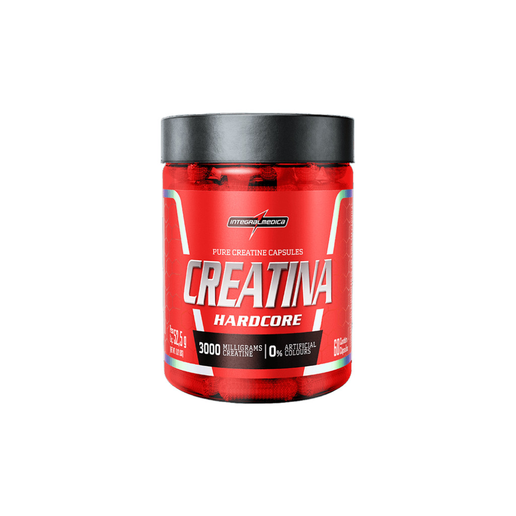 Creatina Hardcore 100% Pura 60 Caps em Oferta na Shopee