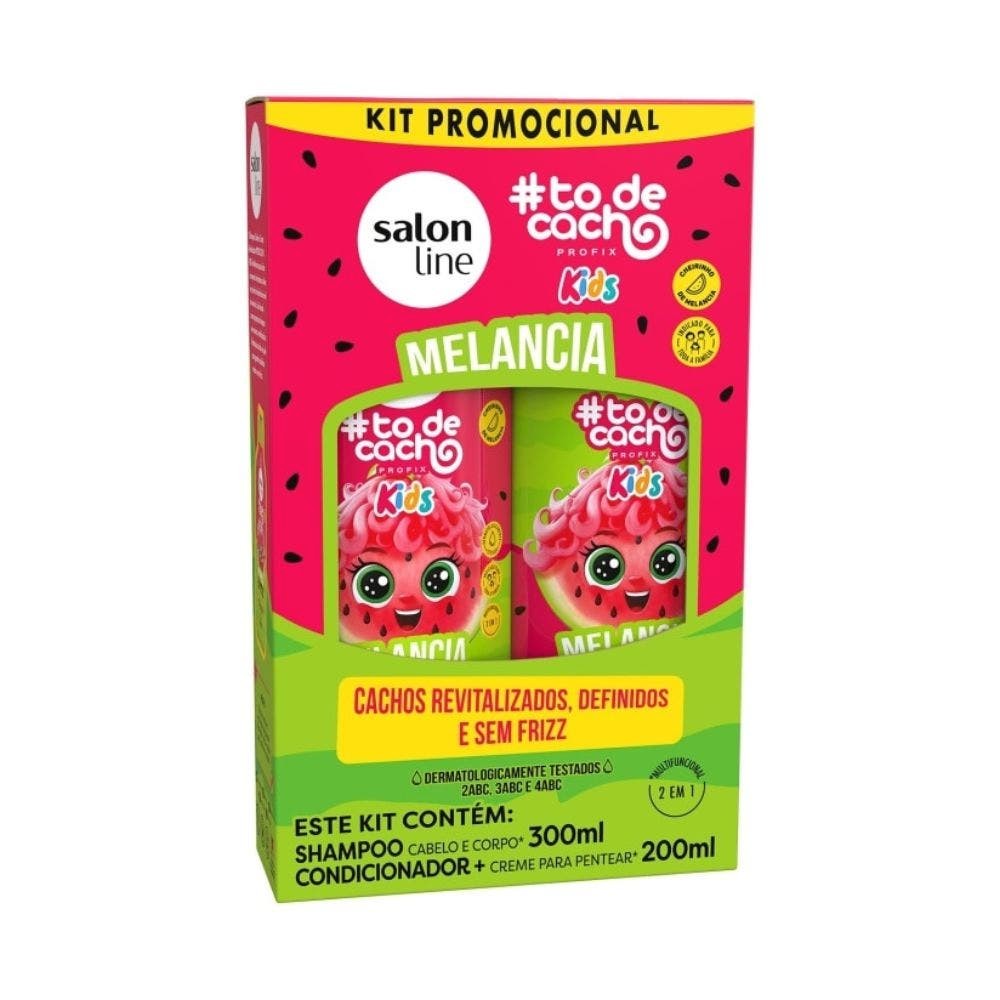 Kit Shampoo Condicionador Salon Line Kids Melancia em Oferta na Shopee