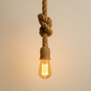 Kit Pendente Retro Vintage, com corda de 1 metro e toque rústico decorativo para soquete E27 em Oferta na Shopee