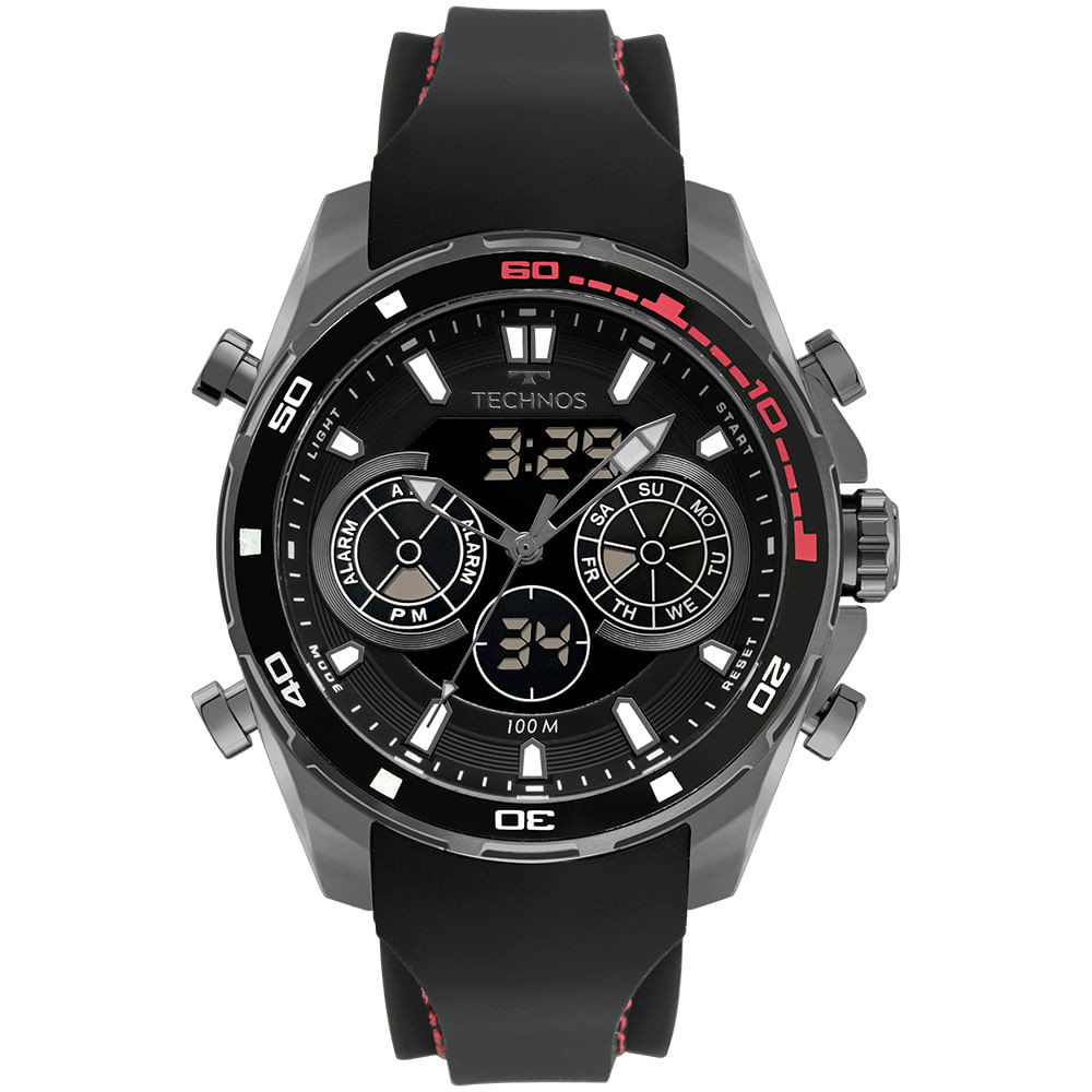 Relógio Technos Masculino Ts Digitech Preto - BJ3530AB/2P