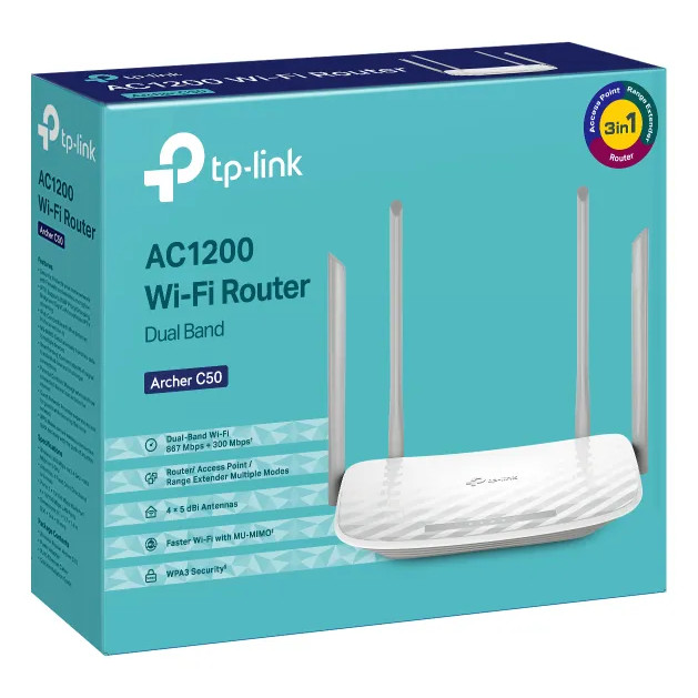 ROTEADOR AC1200 WIFI 5 DUAL BAND ARCHER C20<W> - TPLINK