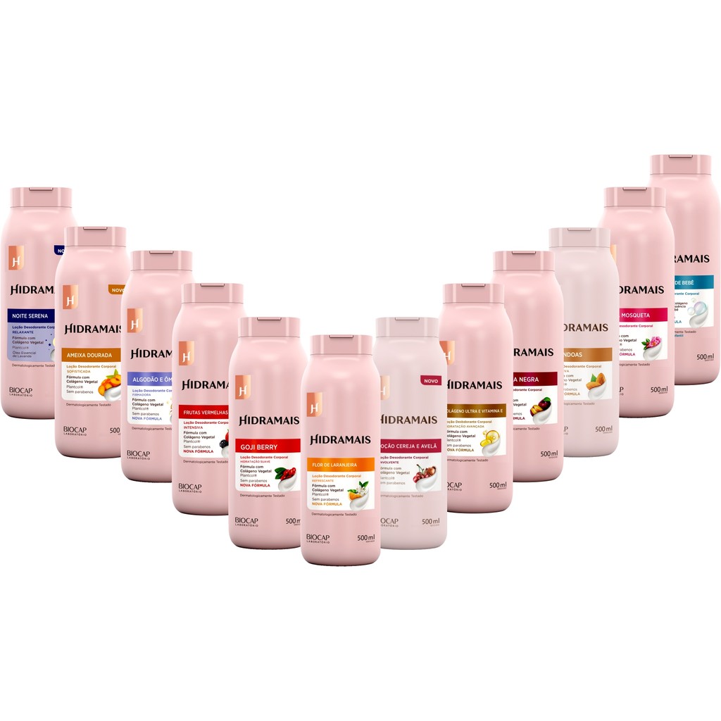Hidratante Corporal Perfumado Hidramais 200ml E 500ml VARIAÇÕES PERFUME