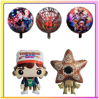 Balões de Personagens de Stranger Things Balões em Forma Balões de Aniversário Infantil PESO em Oferta na Shopee