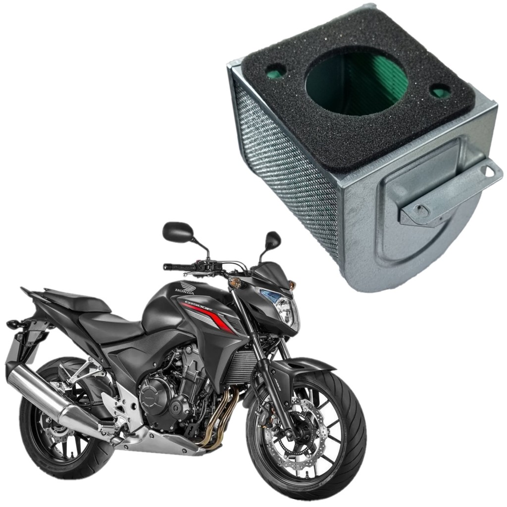 ELEMENTO FILTRO AR HONDA CB500F CB 500 F CB 500F Até Modelo 2019/2019