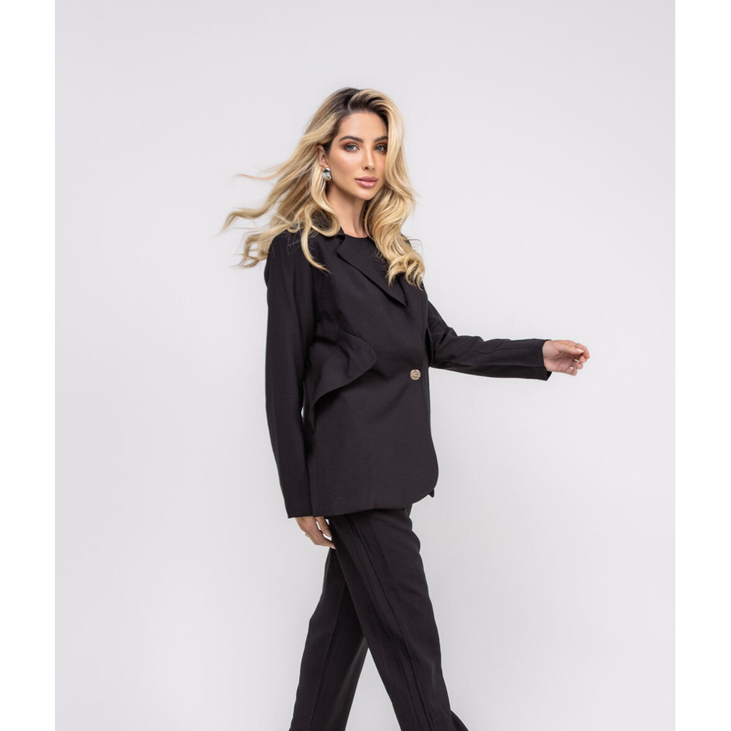 Blazer De Alfaiataria Marrant Detalhe Lapela Salvatore