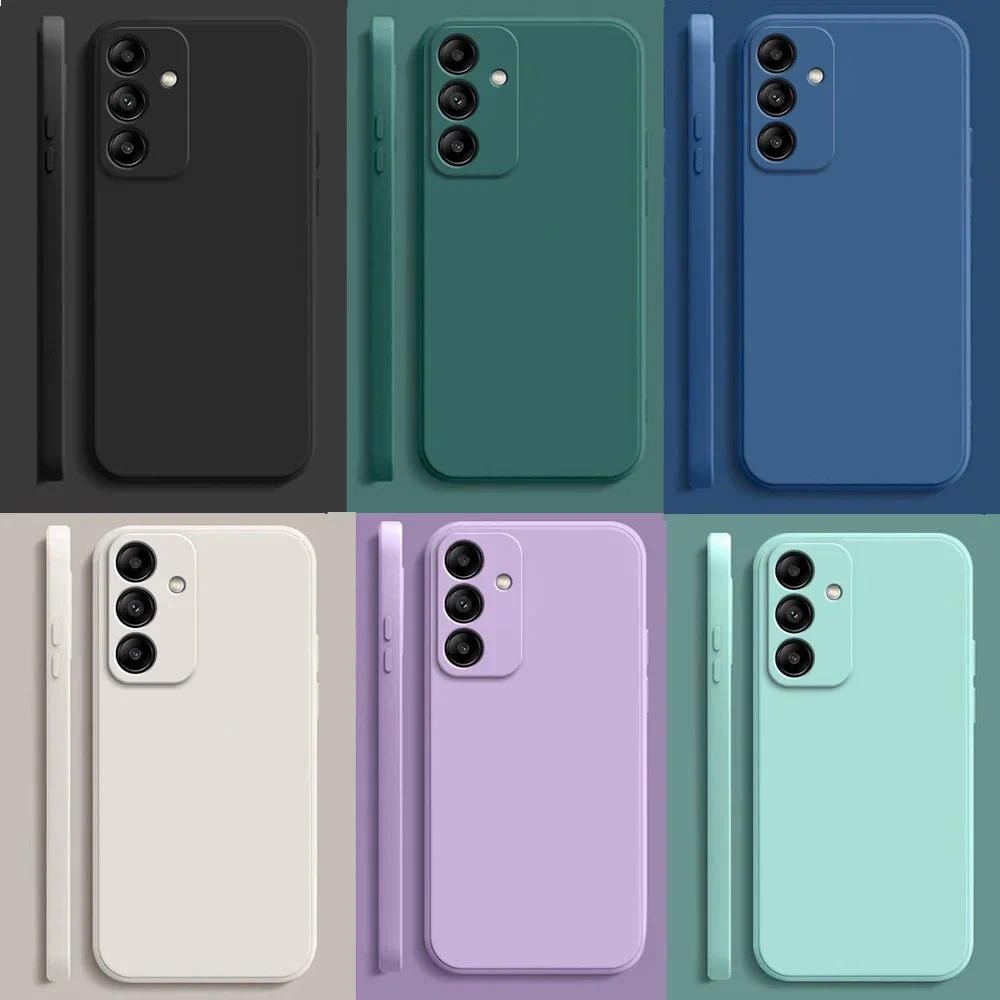 Cor Sólida Ultra Fino Fosco Caso Para Samsung Galaxy A16 A26 A36 A56 A15 A25 A35 A55 A14 A24 A34 A54 5G Silicone Macio T