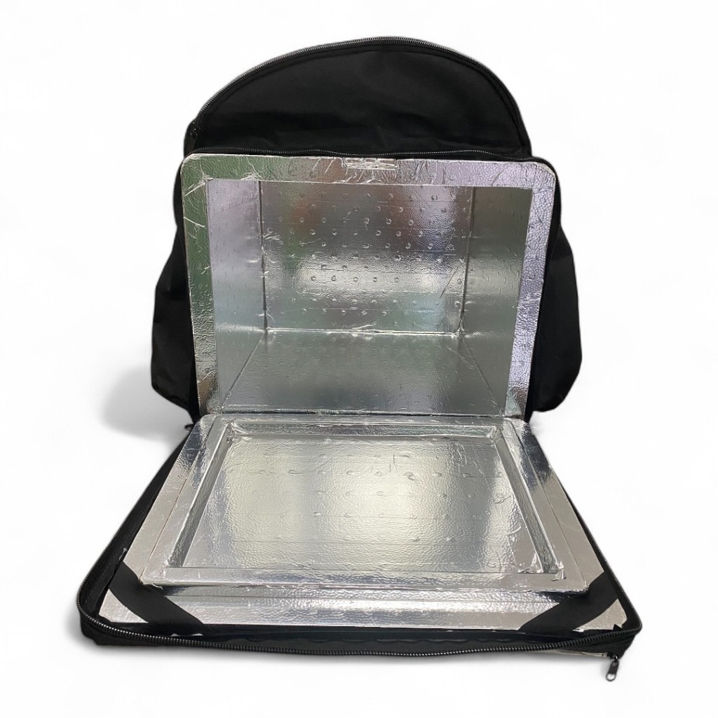 Bag motoboy para entregas delivery modelo aplicativo de nylon com bolsão térmico