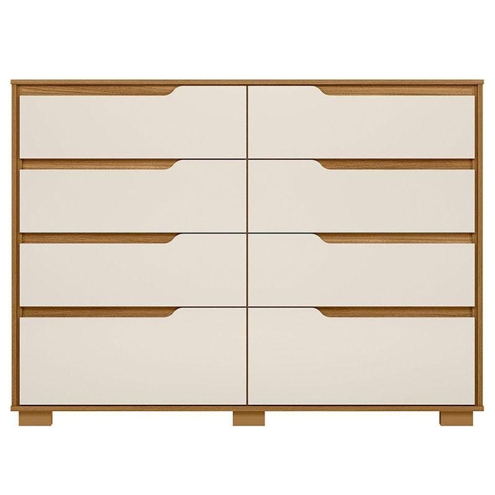 Cômoda Gaveteiro Georgia Freijó Off White - Moval em Oferta na Shopee