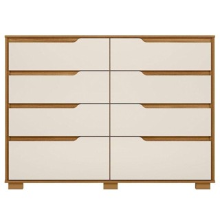 Cômoda Gaveteiro Georgia Freijó Off White - Moval em Oferta na Shopee
