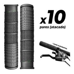 KIT 10 PARES MANOPLA PUNHO BIKE MTB WESTER PRETO ATACADO