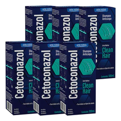 Kit 6 Und Shampoo Anticaspa Clean Hair 100 Ml Arte Nativa